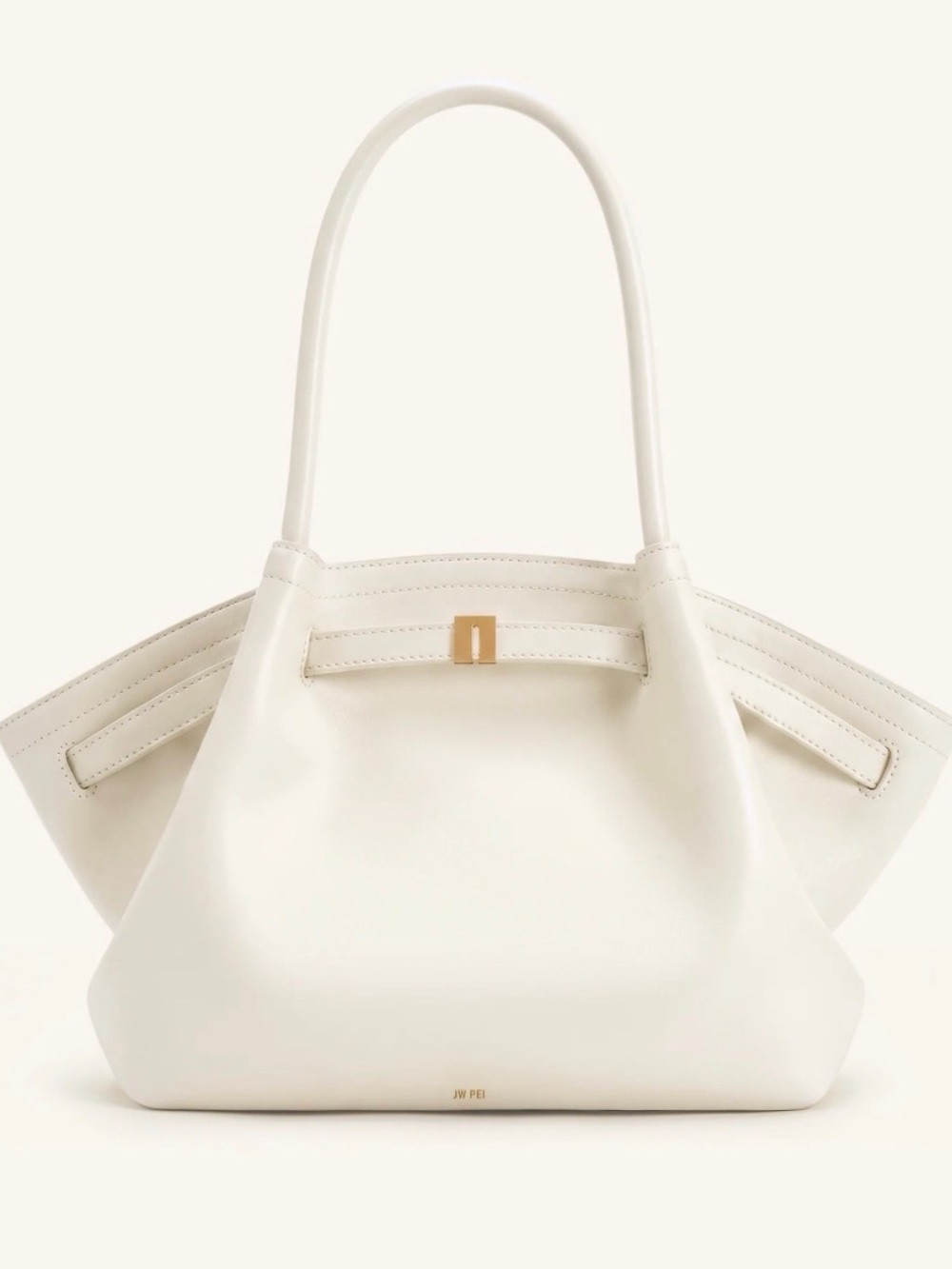 Hana Medium Tote Bag: Off white